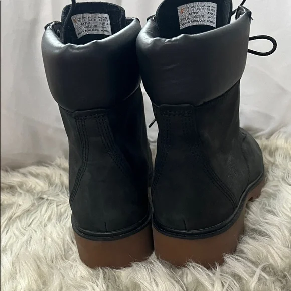 Timberland Women's Black and Brown Combat Boots - Picture 5 of 7